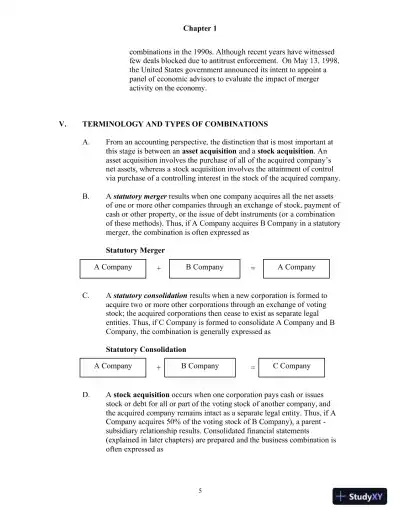 Class Notes For Advanced Accounting, 4th Edition - Page 6 preview image