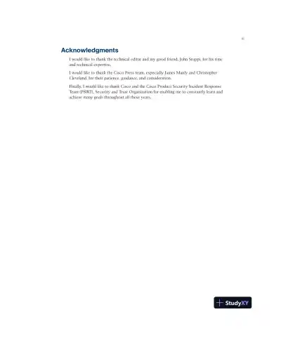 CCNP and CCIE Security Core SCOR 350-701 Official Cert Guide (2023) - Page 13 preview image