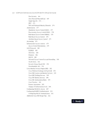 CCNP and CCIE Security Core SCOR 350-701 Official Cert Guide (2023) - Page 20 preview image