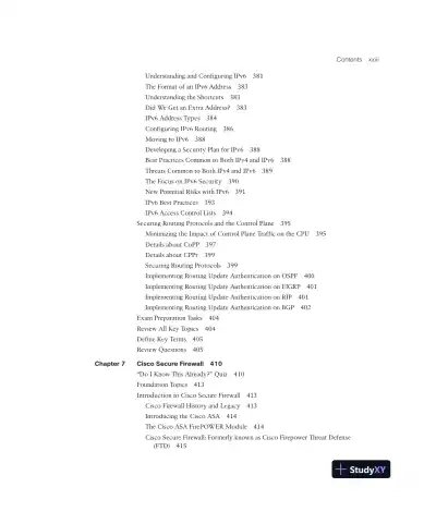 CCNP and CCIE Security Core SCOR 350-701 Official Cert Guide (2023) - Page 25 preview image