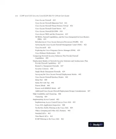 CCNP and CCIE Security Core SCOR 350-701 Official Cert Guide (2023) - Page 26 preview image