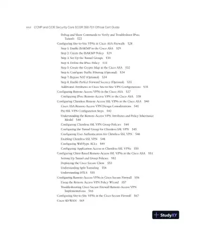 CCNP and CCIE Security Core SCOR 350-701 Official Cert Guide (2023) - Page 28 preview image