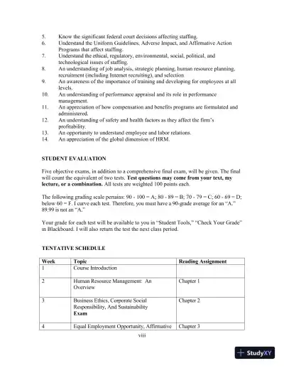 Human Resource Management, 15th Edition Solution Manual - Page 8 preview image