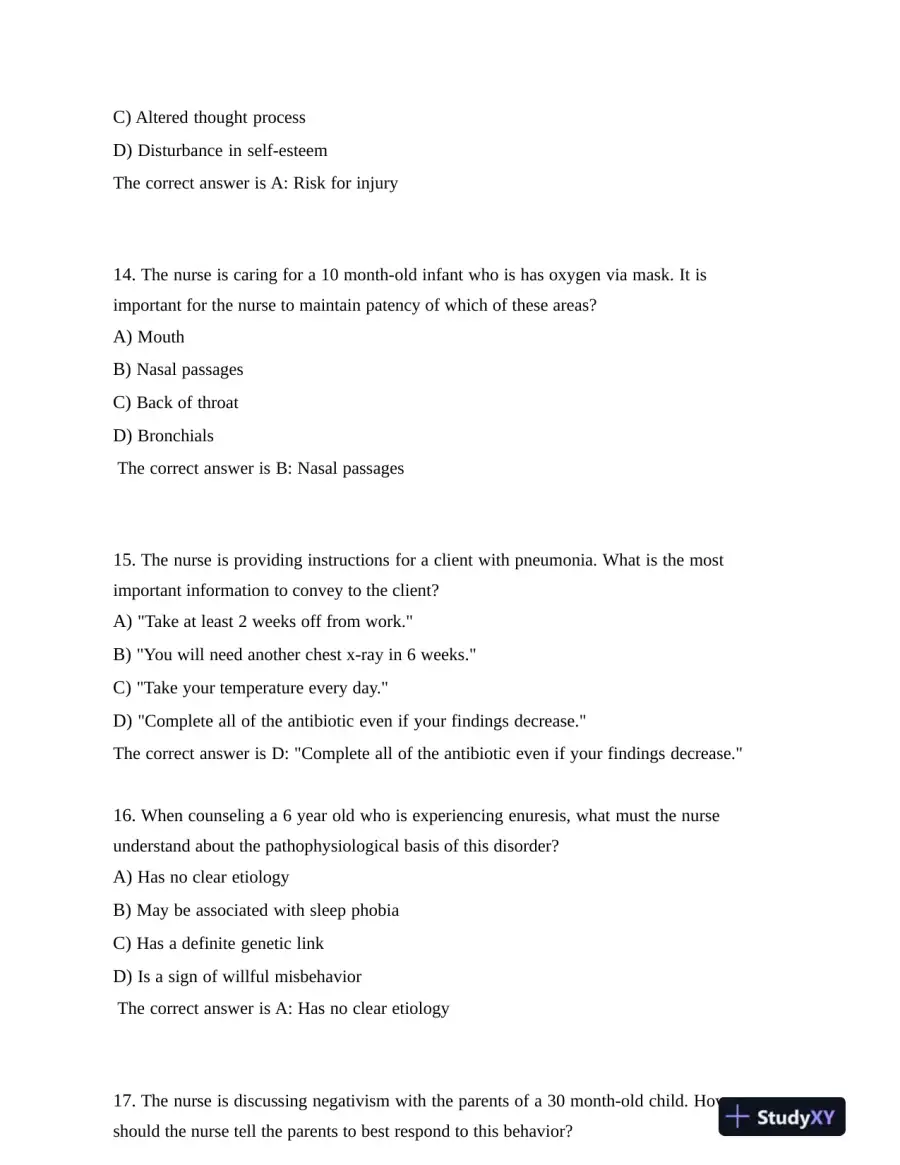 HESI Health Assessment Exit Exam Version 4 With Answers (160 Solved Questions), page 8