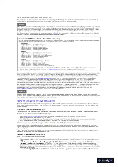 LSAT Logic Games Prep 2022: Real Preptest Questions + Proven Strategies + Online (2021) - Page 12 preview image