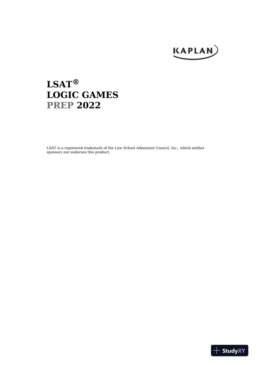 LSAT Logic Games Prep 2022: Real Preptest Questions + Proven Strategies + Online (2021), page 3