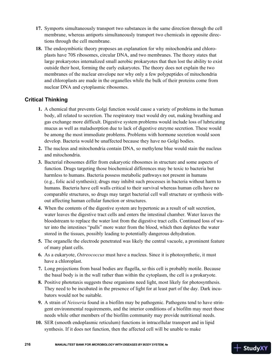 Solution Manual for Microbiology with Diseases by Body System, 4th Edition, page 11