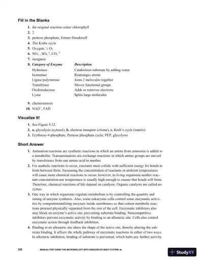 Solution Manual for Microbiology with Diseases by Body System, 4th Edition - Page 15 preview image