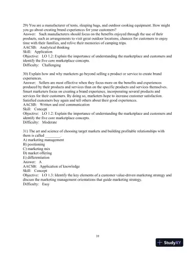 Test Bank for Principles of Marketing, 18th Edition - Page 12 preview image