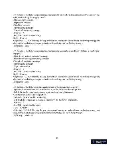 Test Bank for Principles of Marketing, 18th Edition - Page 15 preview image