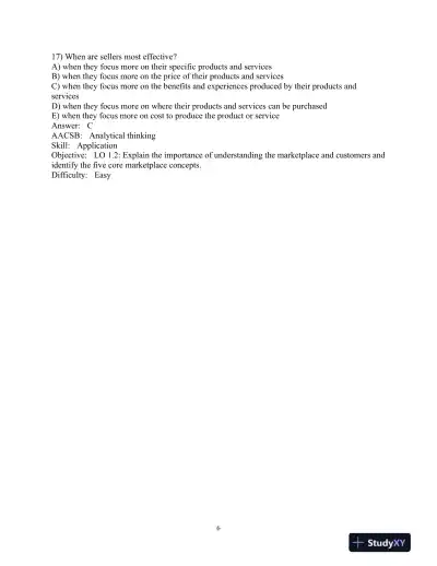 Test Bank for Principles of Marketing, 18th Edition - Page 8 preview image