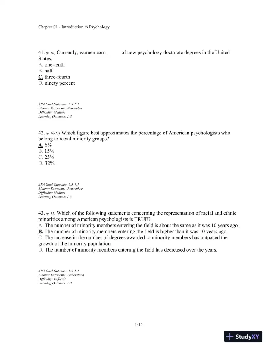 Test Bank For Understanding Psychology, 11th Edition, page 16