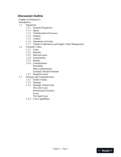 Operations and Supply Chain Management for MBAs, 6th Edition Solution Manual - Page 3 preview image