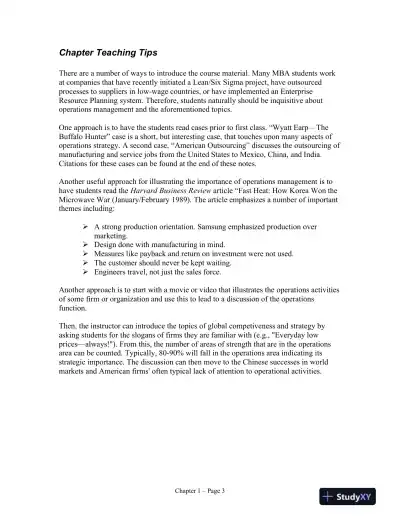 Operations and Supply Chain Management for MBAs, 6th Edition Solution Manual - Page 4 preview image