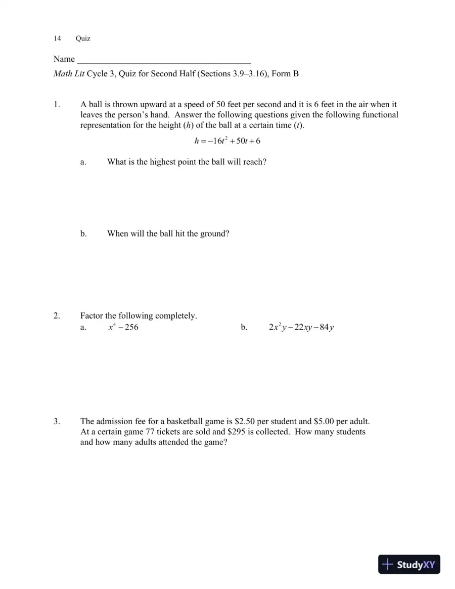 Solution Manual for Math Lit, 2nd Edition, page 18