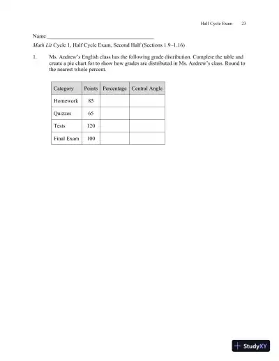 Solution Manual for Math Lit, 2nd Edition - Page 27 preview image
