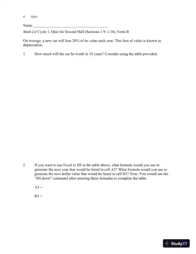 Solution Manual for Math Lit, 2nd Edition - Page 8 preview image