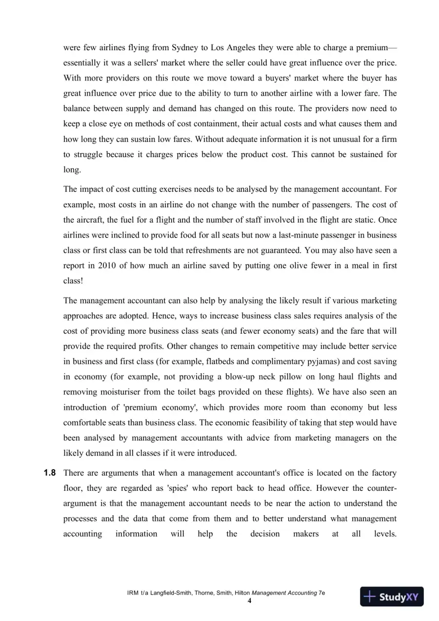 Management Accounting, 7th Edition Solution Manual, page 5