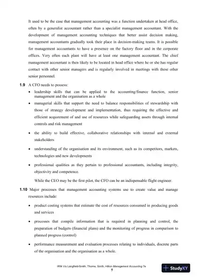 Management Accounting, 7th Edition Solution Manual - Page 6 preview image