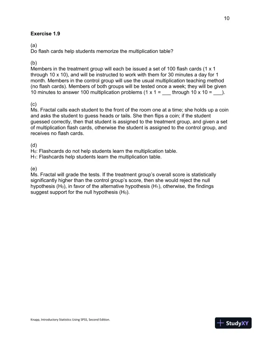 Introductory Statistics Using SPSS , Second Edition Solution Manual, page 11