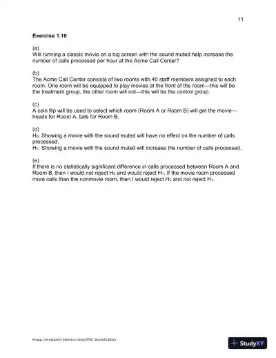 Introductory Statistics Using SPSS , Second Edition Solution Manual - Page 12 preview image