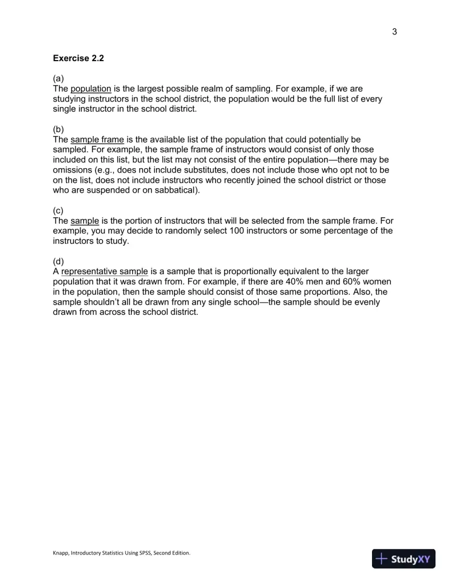 Introductory Statistics Using SPSS , Second Edition Solution Manual, page 15