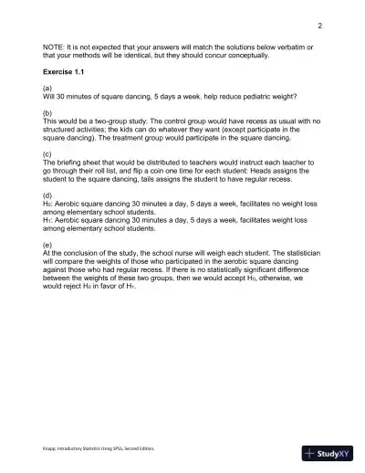 Introductory Statistics Using SPSS , Second Edition Solution Manual - Page 3 preview image