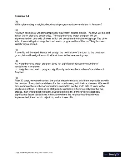 Introductory Statistics Using SPSS , Second Edition Solution Manual - Page 6 preview image