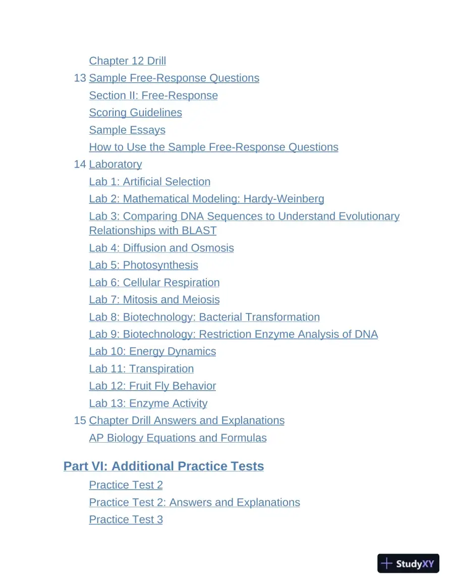 Princeton Review AP Biology Prep, 2023: 3 Practice Tests + Complete Content Review (2022), page 11