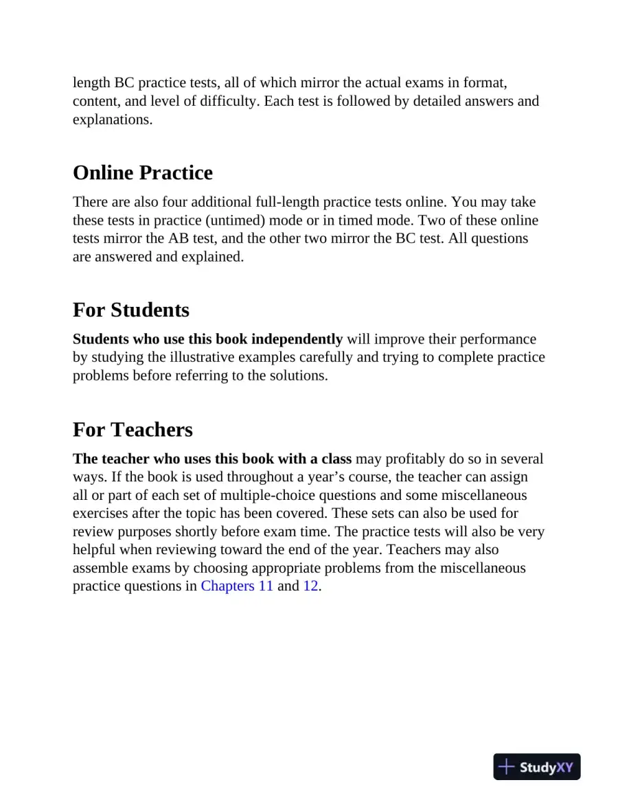 AP Calculus Premium, 2024: 12 Practice Tests + Comprehensive Review (2024), page 13
