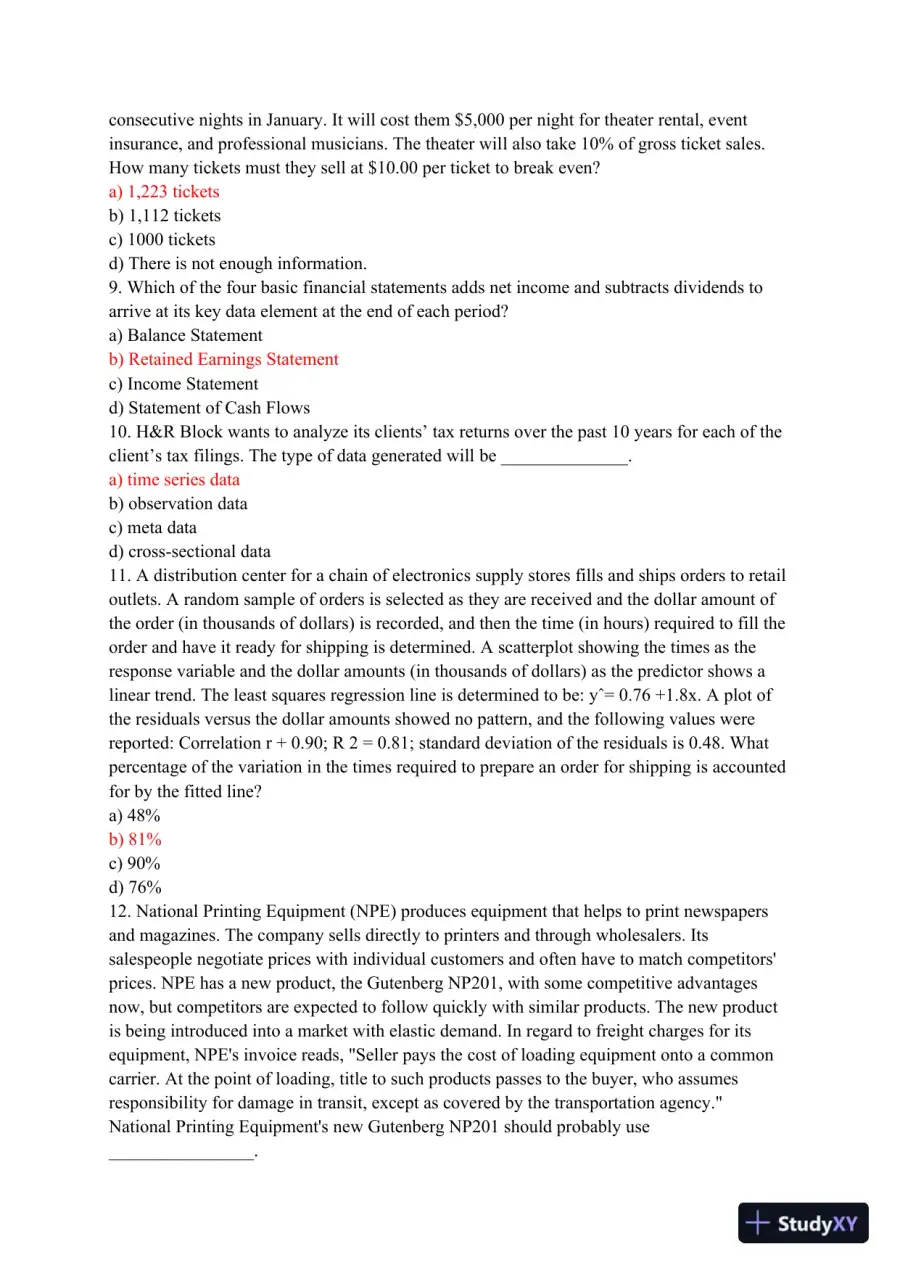 BUS 475 Capstone Final Examination Part 2, page 3