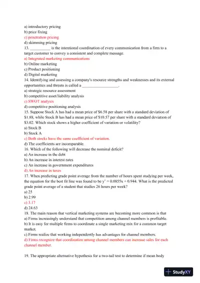 BUS 475 Capstone Final Examination Part 2 - Page 4 preview image