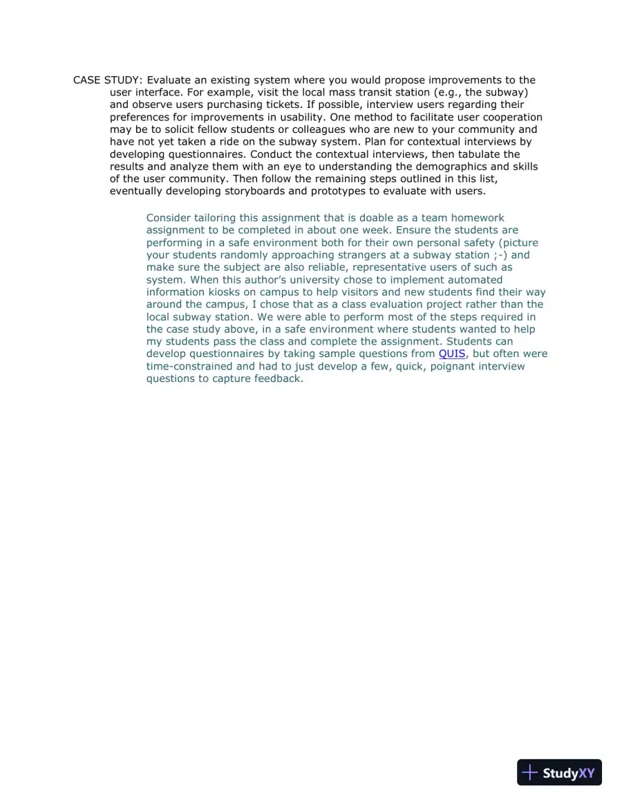Solution Manual for Designing the User Interface: Strategies for Effective Human-Computer Interaction, 6th Edition, page 10