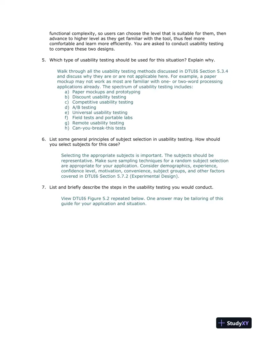 Solution Manual for Designing the User Interface: Strategies for Effective Human-Computer Interaction, 6th Edition, page 12