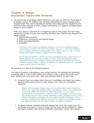 Solution Manual for Designing the User Interface: Strategies for Effective Human-Computer Interaction, 6th Edition - Page 8 preview image