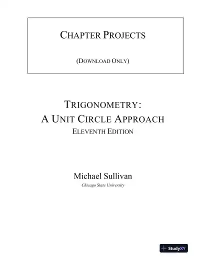 Solution Manual for Trigonometry, 11th Edition - Page 1 preview image