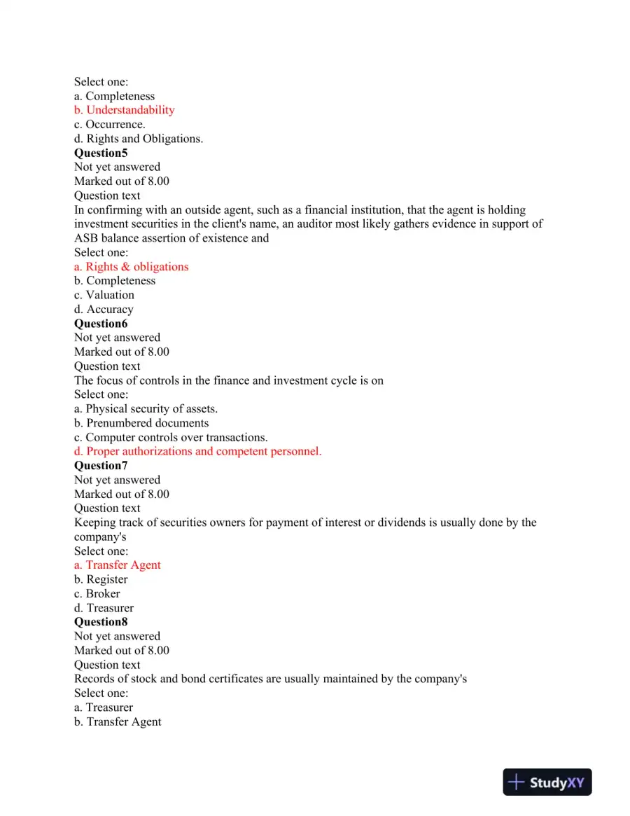 Audit Assertions and Reporting: Key Concepts and Applications, page 3