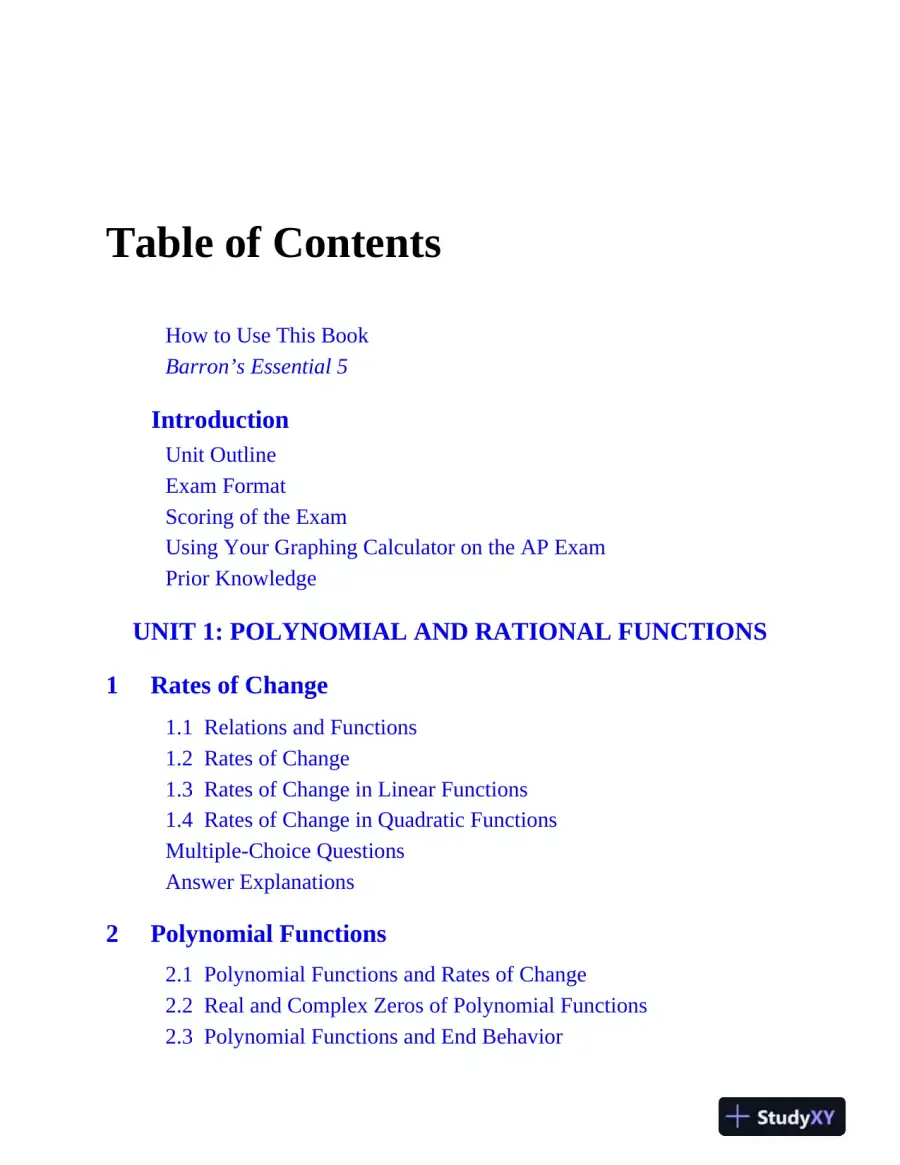 AP Precalculus Premium, 2025: 3 Practice Tests + Comprehensive Review (2025), page 7