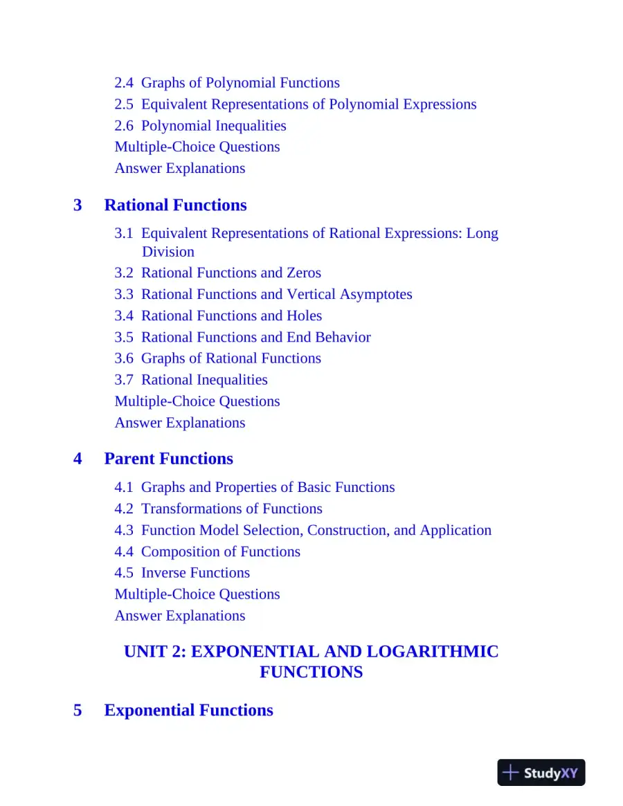 AP Precalculus Premium, 2025: 3 Practice Tests + Comprehensive Review (2025), page 8