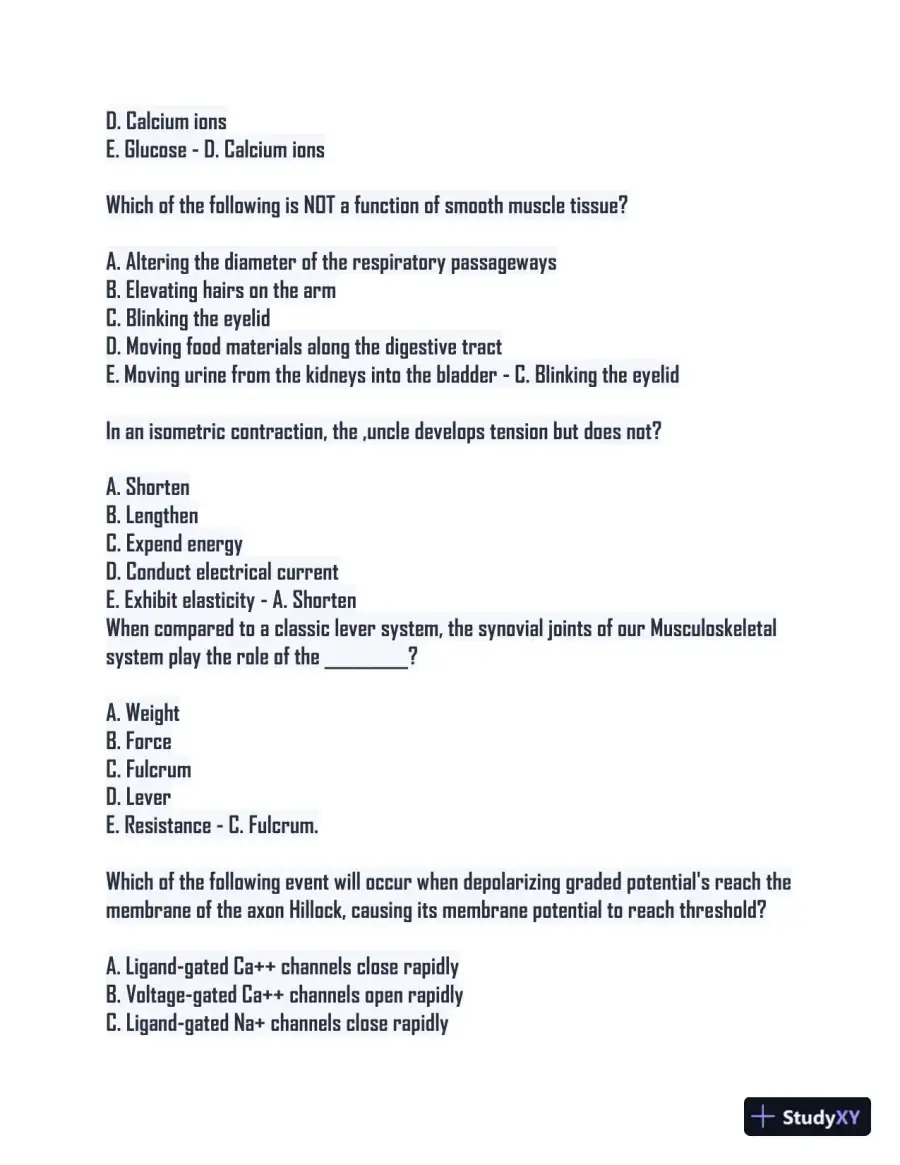 2024 BIOS252 Biology Comprehension Exam With Answers (50 Solved Questions), page 3