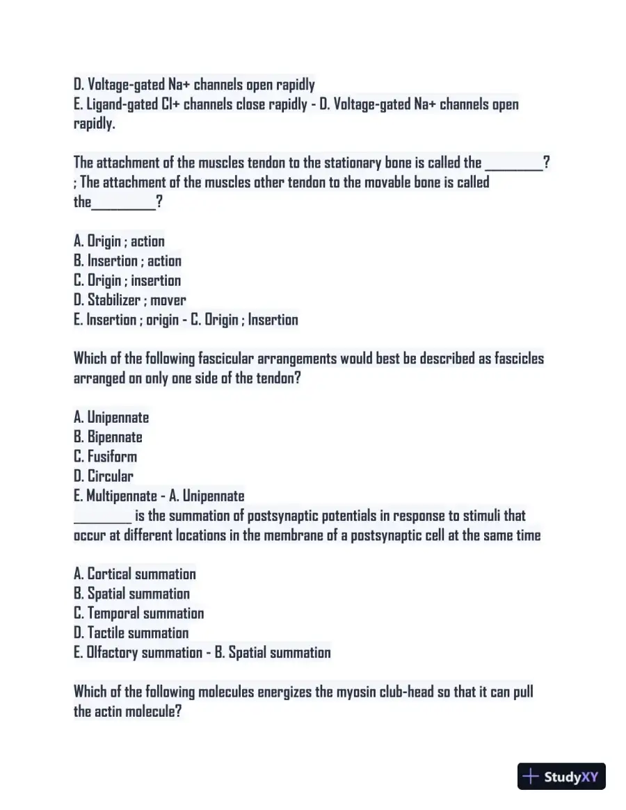 2024 BIOS252 Biology Comprehension Exam With Answers (50 Solved Questions), page 4