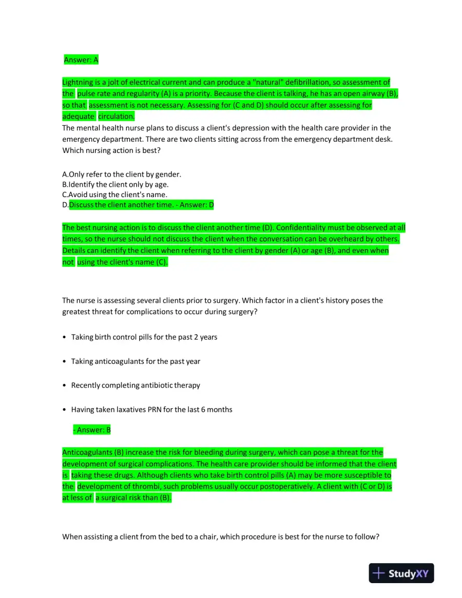 2023 HESI Fundamentals Practice Question With Answers (72 Solved Questions), page 11