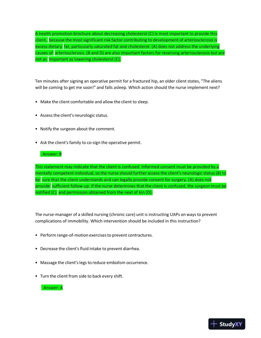 2023 HESI Fundamentals Practice Question With Answers (72 Solved Questions), page 3
