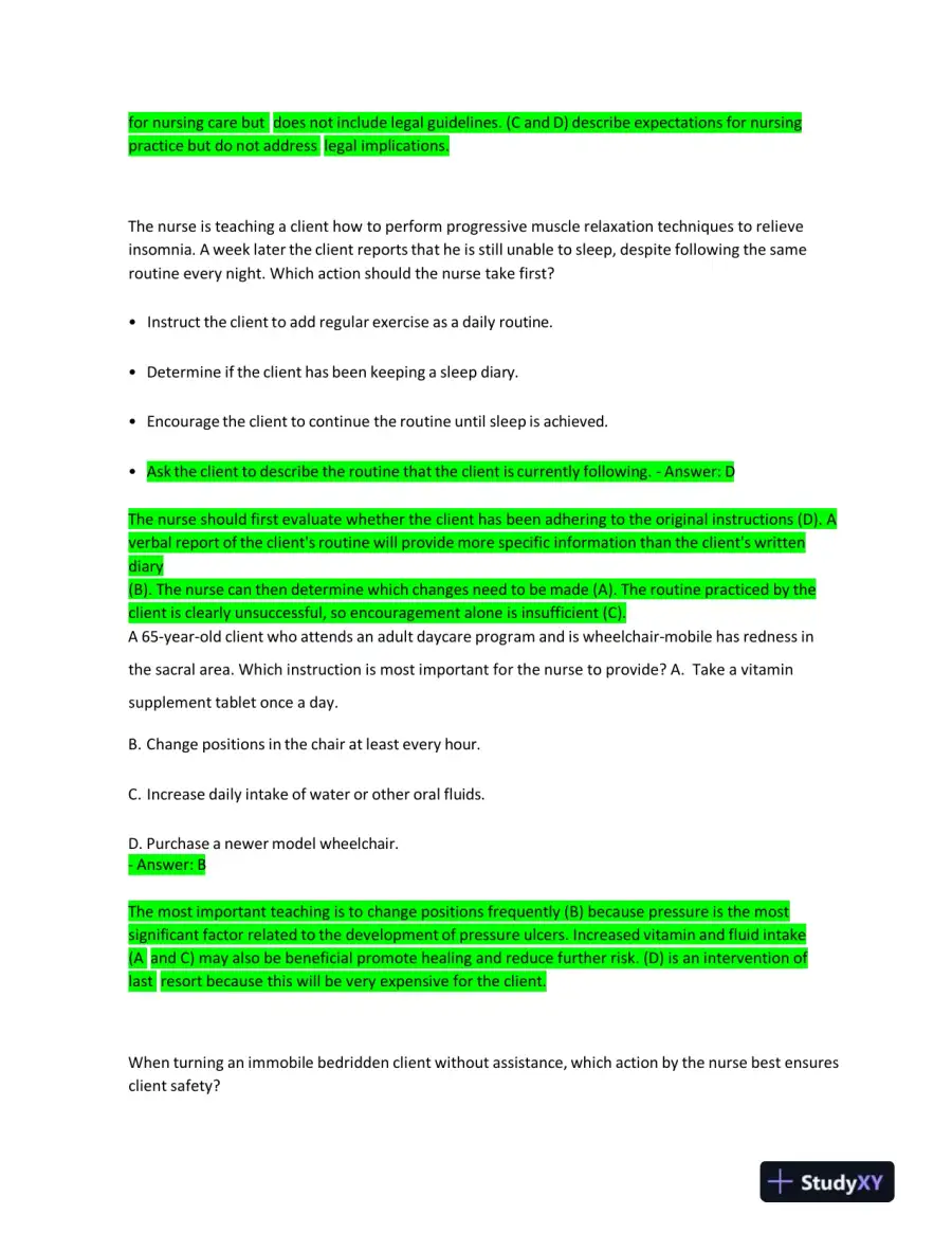 2023 HESI Fundamentals Practice Question With Answers (72 Solved Questions), page 5