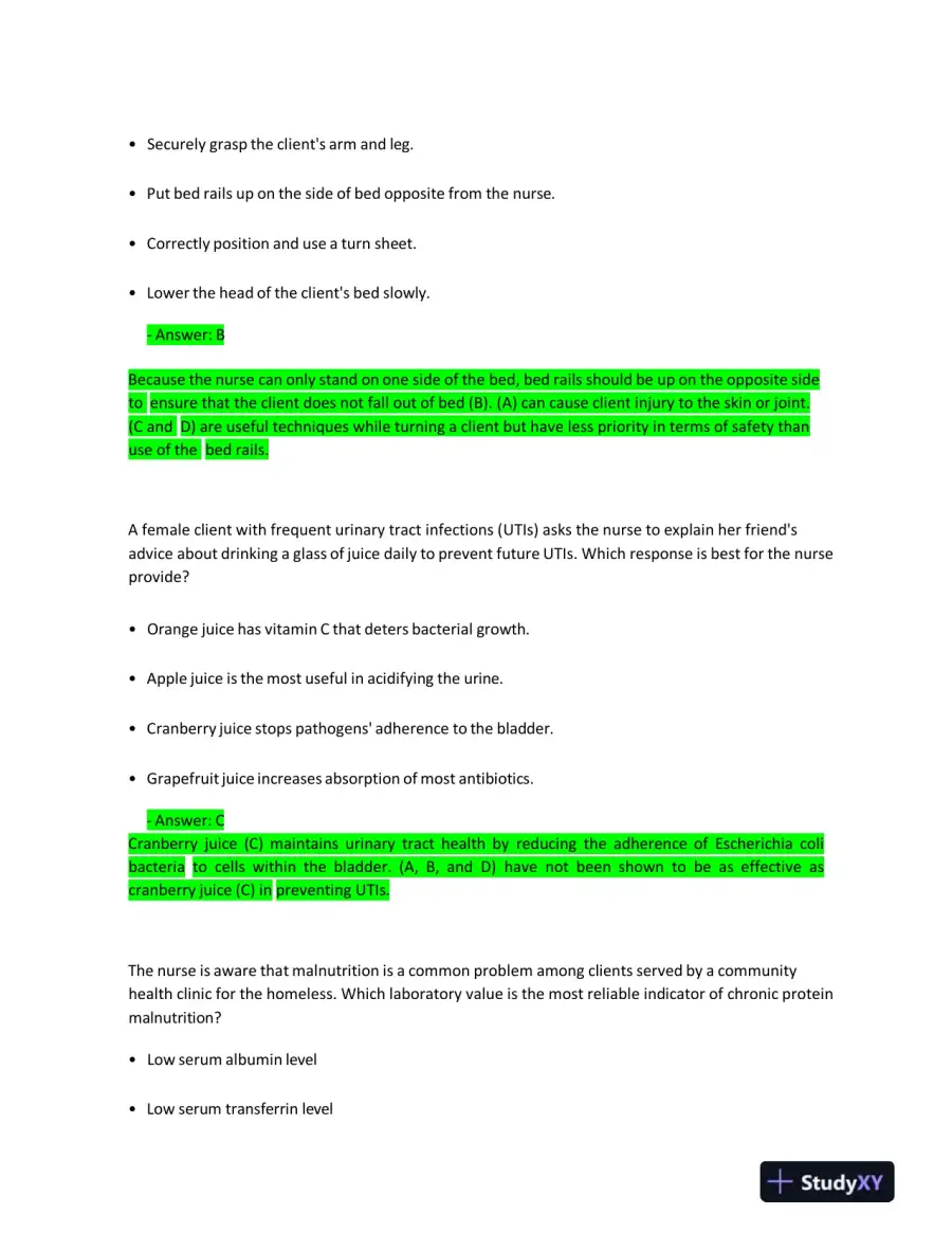 2023 HESI Fundamentals Practice Question With Answers (72 Solved Questions), page 6