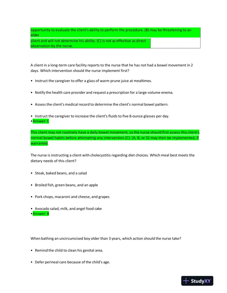 2023 HESI Fundamentals Practice Question With Answers (72 Solved Questions), page 9