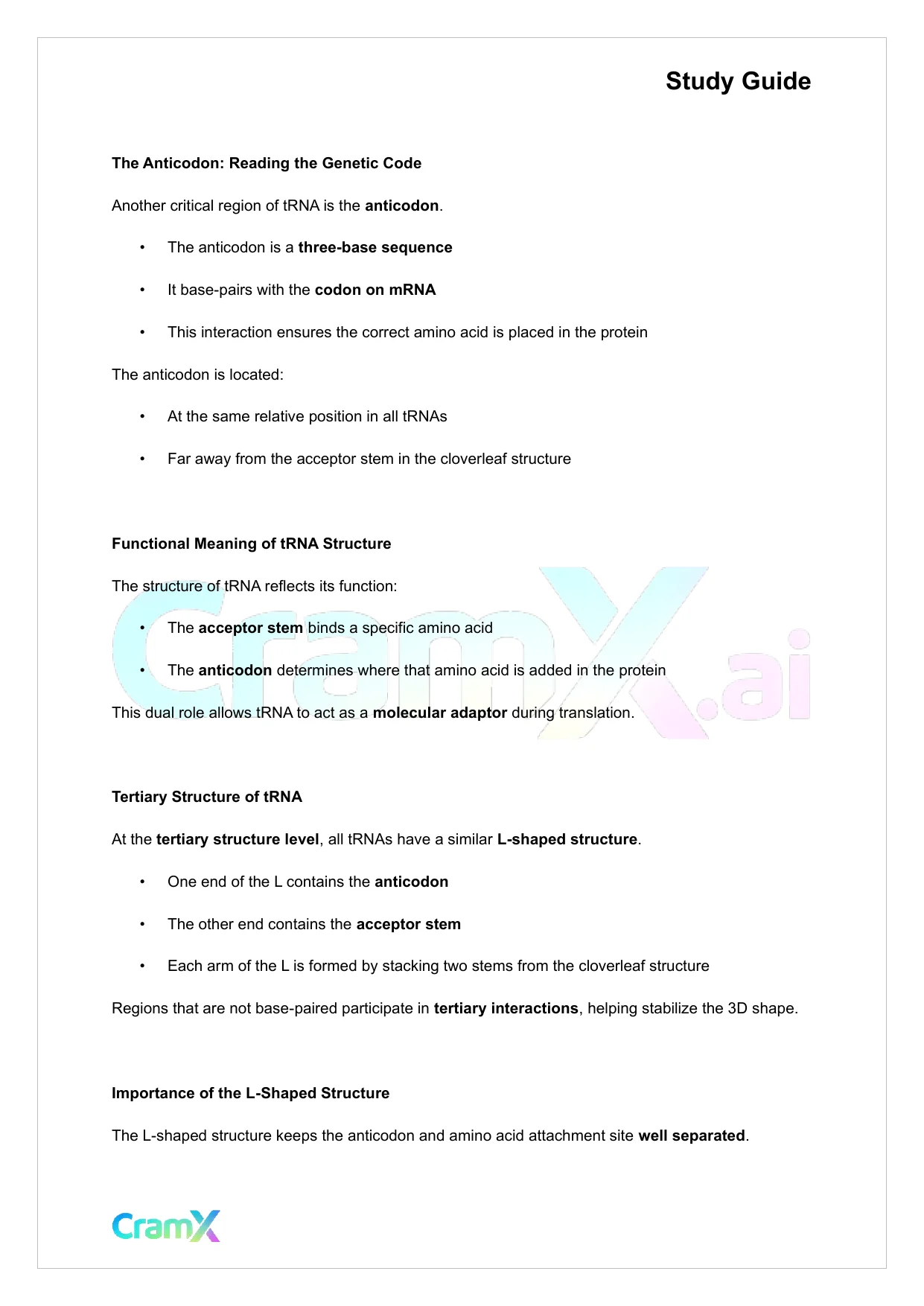 Biochemistry-II - RNA and Transcription - Page 8 preview image