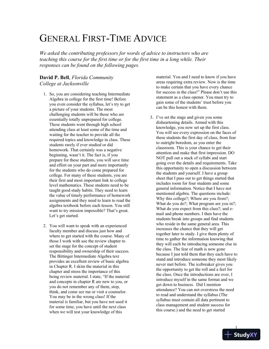 Solution Manual for Intermediate Algebra with Integrated Review, 13th Edition, page 3