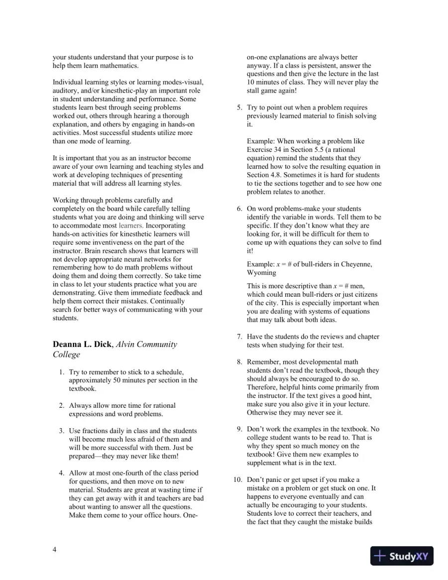 Solution Manual for Intermediate Algebra with Integrated Review, 13th Edition, page 6