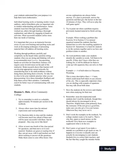 Solution Manual for Intermediate Algebra with Integrated Review, 13th Edition - Page 6 preview image